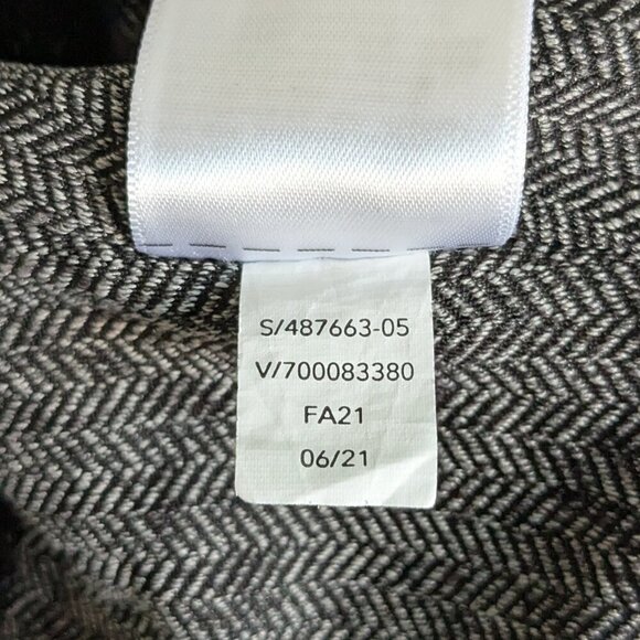 Athleta Delancey Herringbone Tight Leggings Women's Medium Gray Black A Chevrons - Picture 16 of 16